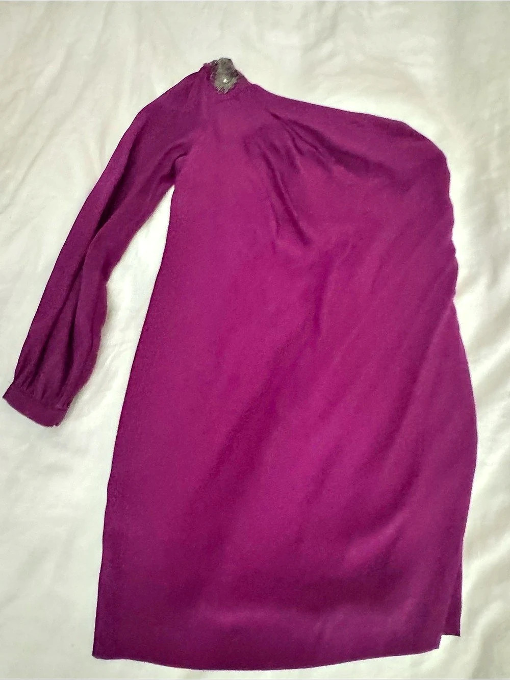 Trina Turk Embellished Mini Dress in Purple Size Small